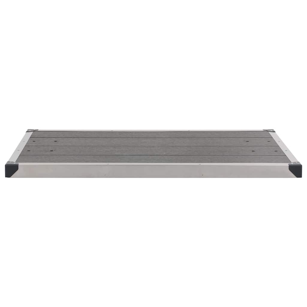 vidaXL Garden Shower with Grey Base 220 cm Aluminium 6