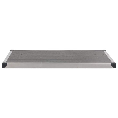 vidaXL Garden Shower with Grey Base 220 cm Aluminium 6