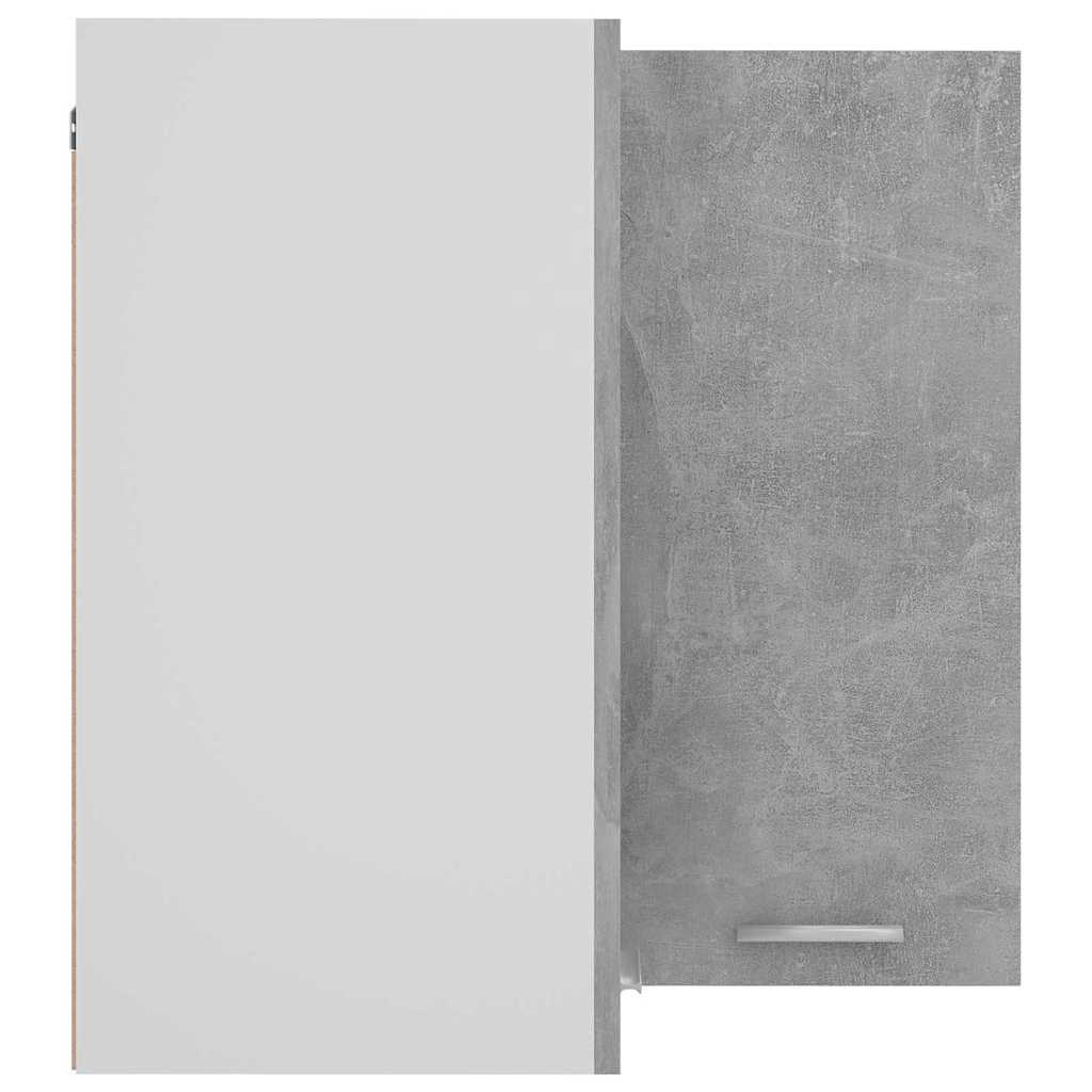 Hanging Cabinet 20 x 29.5 x 100 cm Concrete Grey 1x hanging corner cabinet 57 cm wide 60 cm high