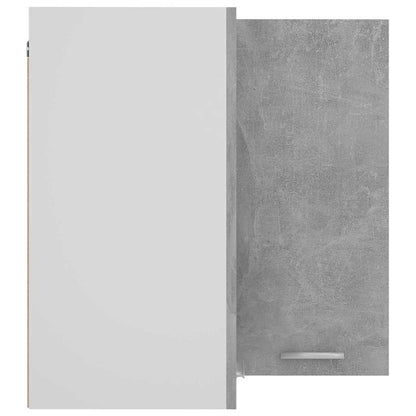 Hanging Cabinet 20 x 29.5 x 100 cm Concrete Grey 1x hanging corner cabinet 57 cm wide 60 cm high