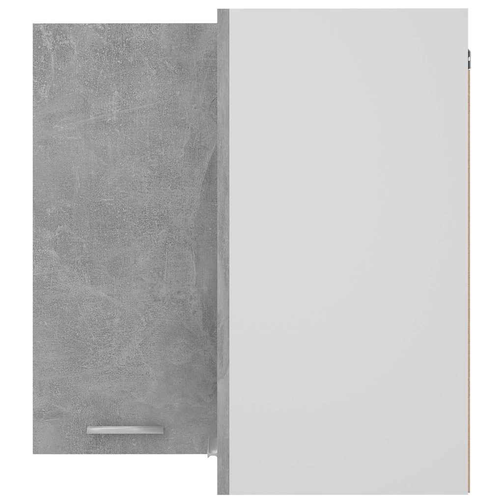 Hanging Cabinet 20 x 29.5 x 100 cm Concrete Grey 1x hanging corner cabinet 57 cm wide 60 cm high