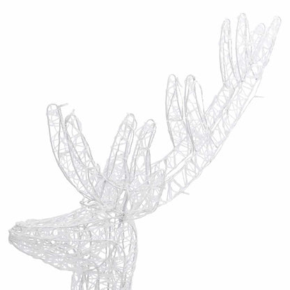 XXL Acrylic Christmas Reindeer 250 LED 180 cm Width 96 cm Warm white