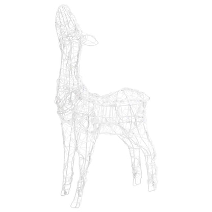 329796 vidaXL Acrylic Reindeer Family Christmas Decoration 300 LED Colourful 6