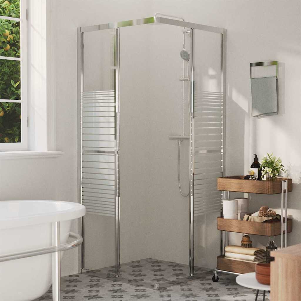 150762 vidaXL Shower Cabin ESG 80x80x180 cm 3