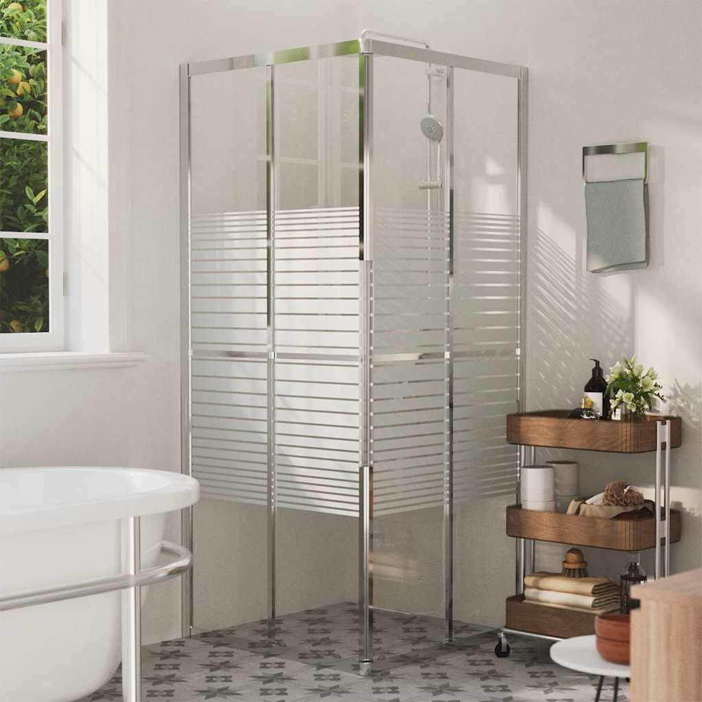 150762 vidaXL Shower Cabin ESG 80x80x180 cm 1