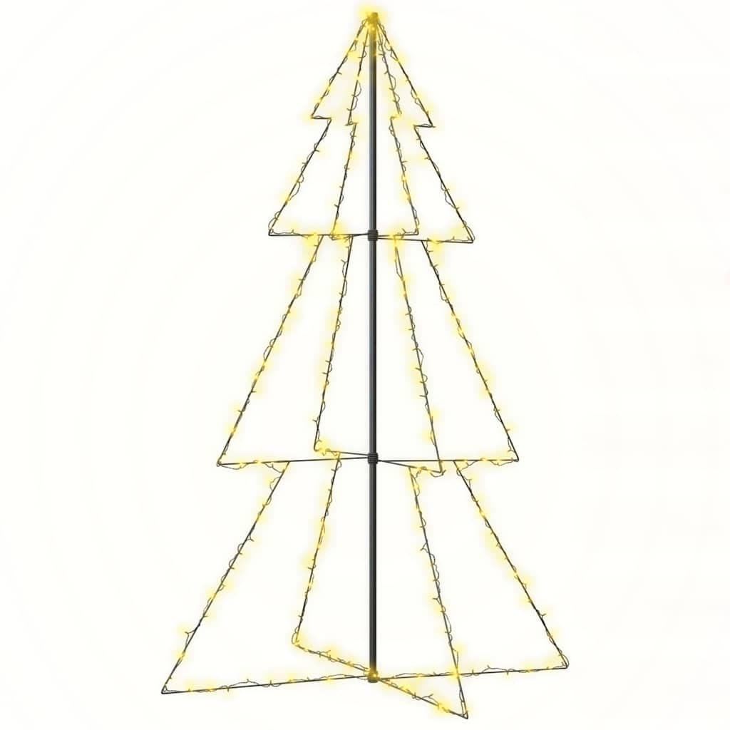 Christmas Cone Tree 160 LEDs Indoor and Outdoor 78x120 cm Warm white 180 cm 118 cm