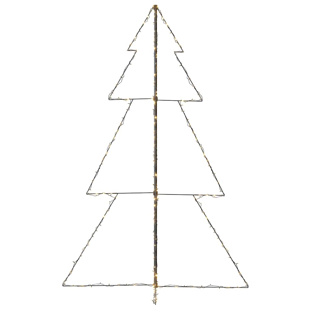 Christmas Cone Tree 160 LEDs Indoor and Outdoor 78x120 cm Warm white 180 cm 118 cm