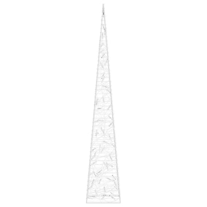 Acrylic Decorative LED Light Cone with Battery Blue 120 cm