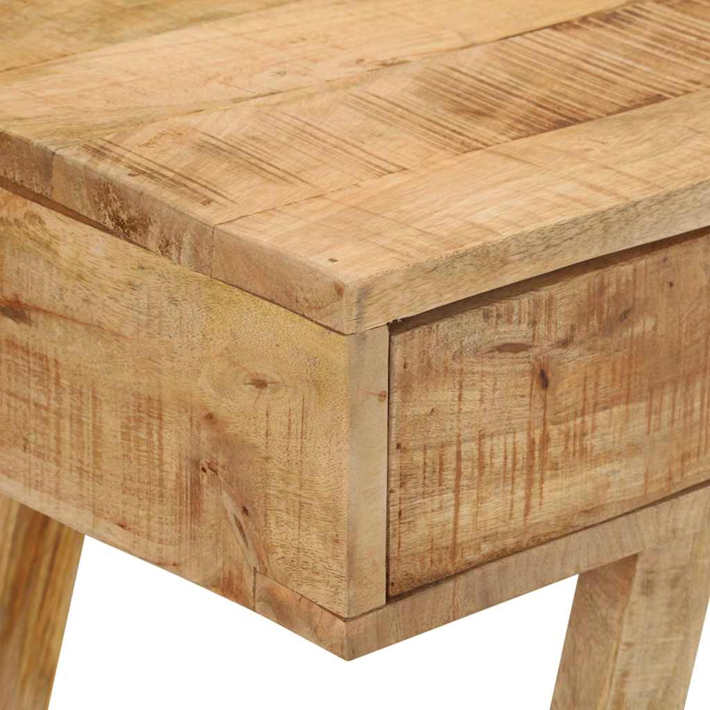 vidaXL Desk | Natural wood | Solid rough mango wood | Medium | Desk 6