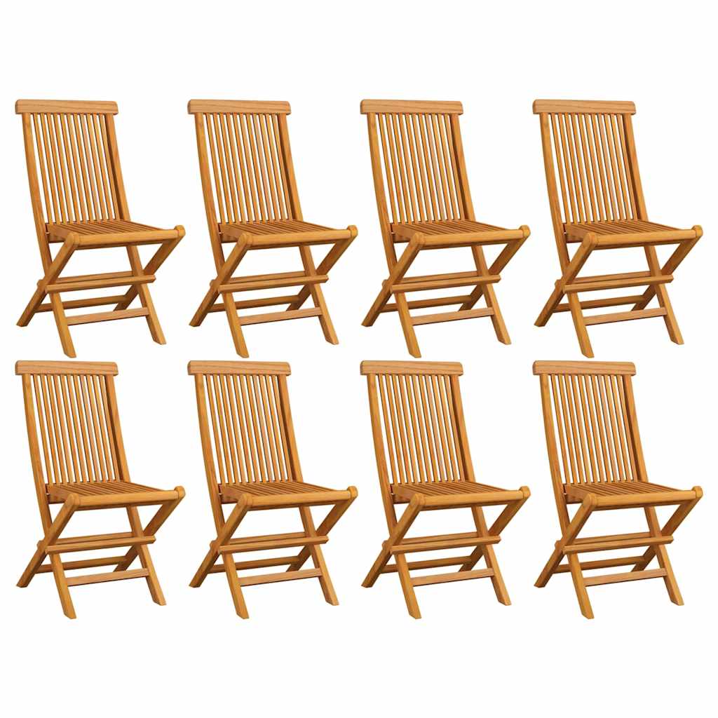 Folding Chairs Solid Teak Wood 8
