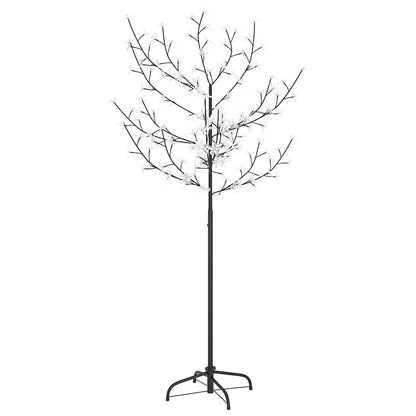 vidaXL Christmas Tree 120 LEDs Warm White Light Cherry Blossom 150 cm 3