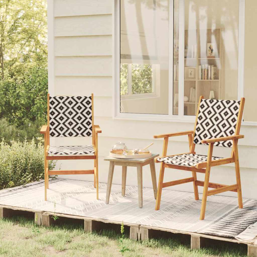 vidaXL Garden Chairs Solid Acacia Wood