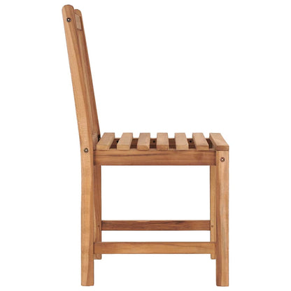 vidaXL Garden Chairs 4 pcs Solid Teak Wood 5