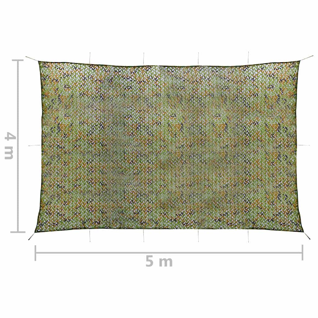 Camouflage Net with Storage Bag 4x6 m Green Width 400 cm 500 cm