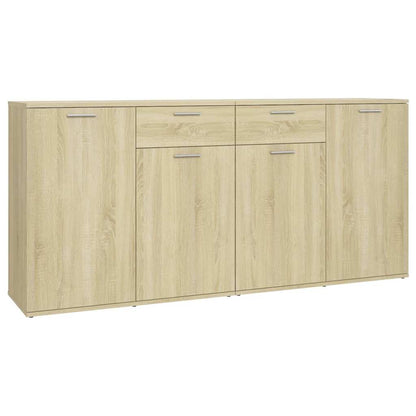 Sideboard 80x36x75 cm Engineered Wood Sonoma oak 160 cm