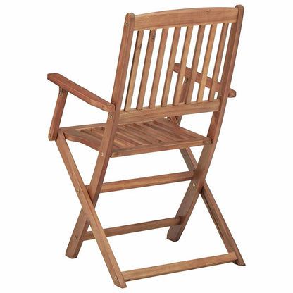 vidaXL Folding Chairs 6 pcs Solid Acacia Wood 4