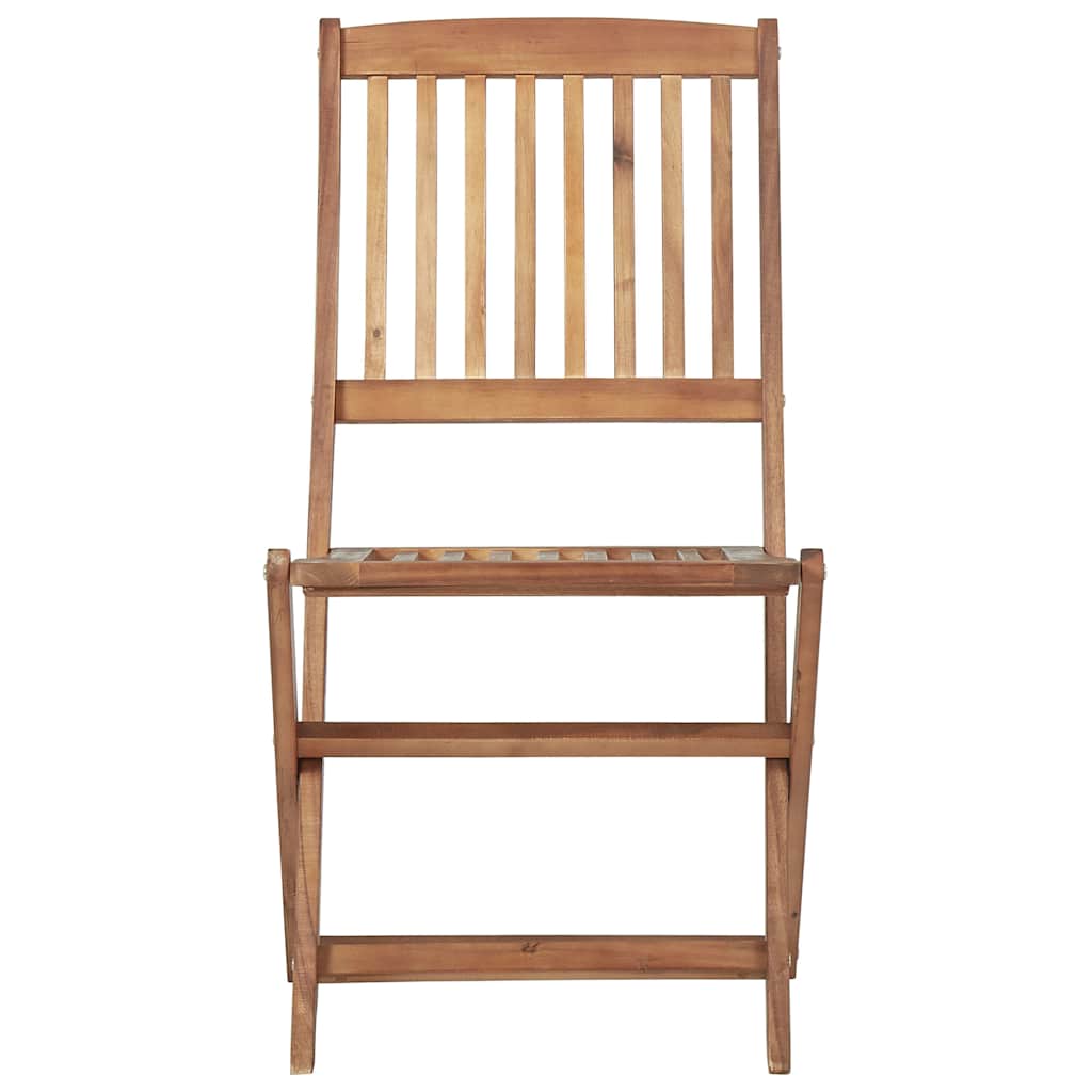 vidaXL Folding Chairs 6 pcs Solid Acacia Wood 3