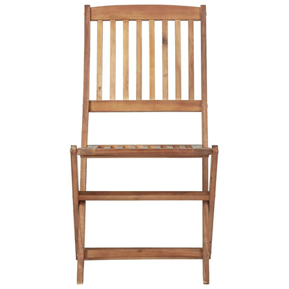 vidaXL Folding Chairs 6 pcs Solid Acacia Wood 3