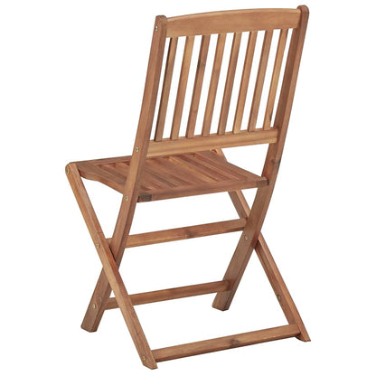 vidaXL Folding Chairs 6 pcs Solid Acacia Wood 5