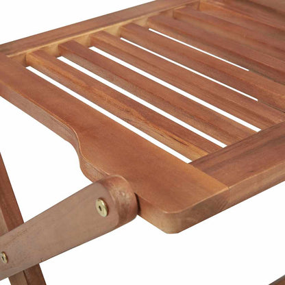 vidaXL Folding Chairs 6 pcs Solid Acacia Wood 6