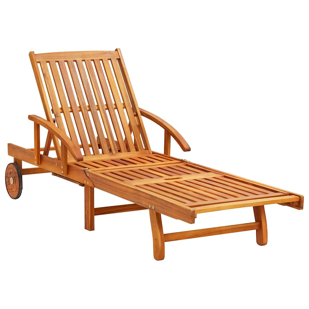 vidaXL Sun Loungers 2 pcs Solid Acacia Wood 2