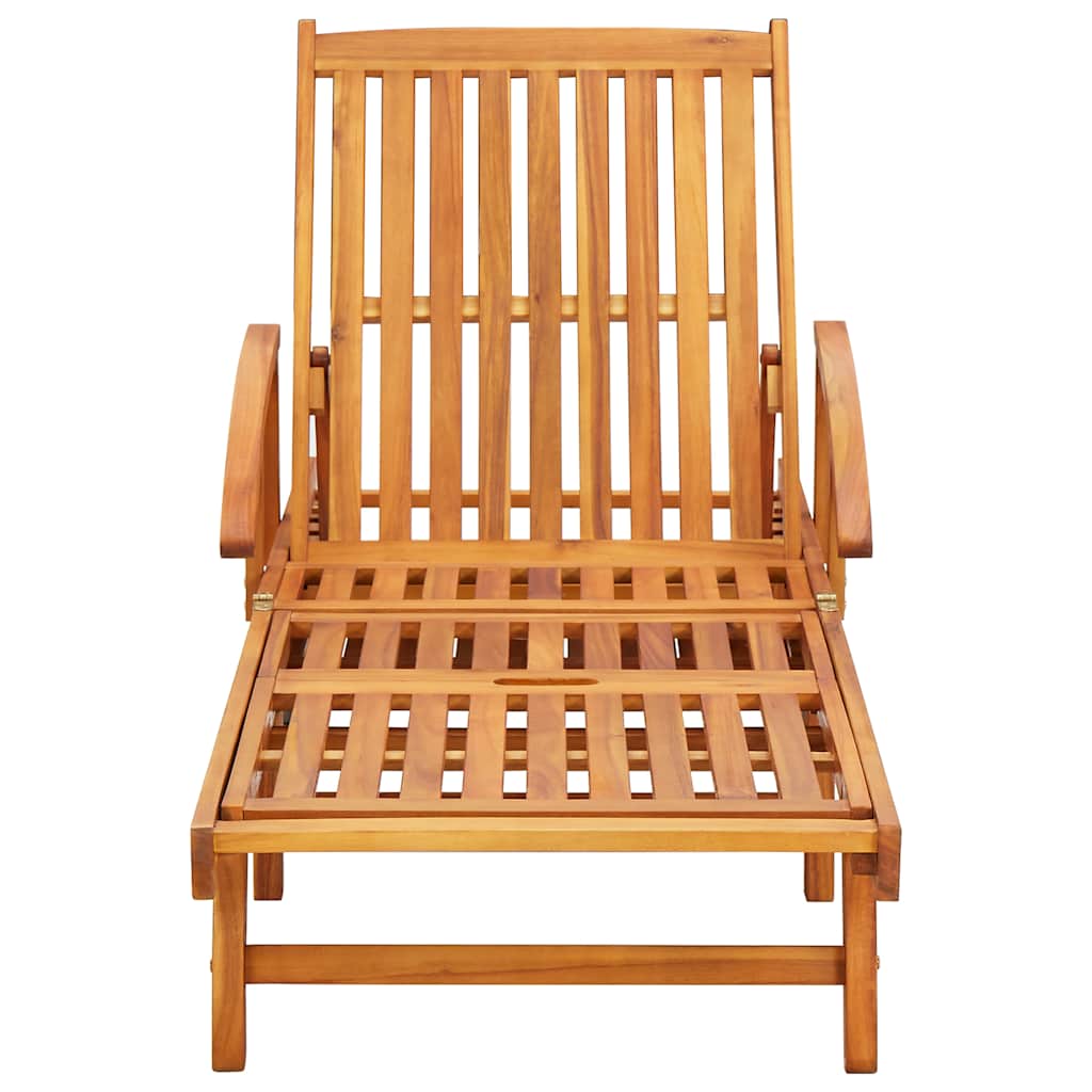 vidaXL Sun Loungers 2 pcs Solid Acacia Wood 3