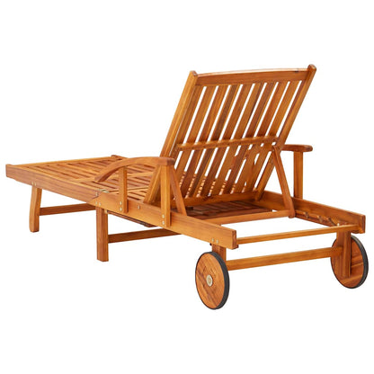 vidaXL Sun Loungers 2 pcs Solid Acacia Wood 4