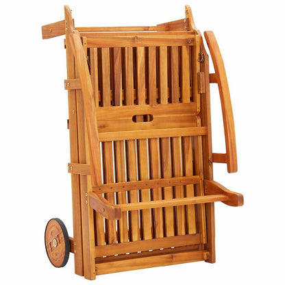 vidaXL Sun Loungers 2 pcs Solid Acacia Wood 5