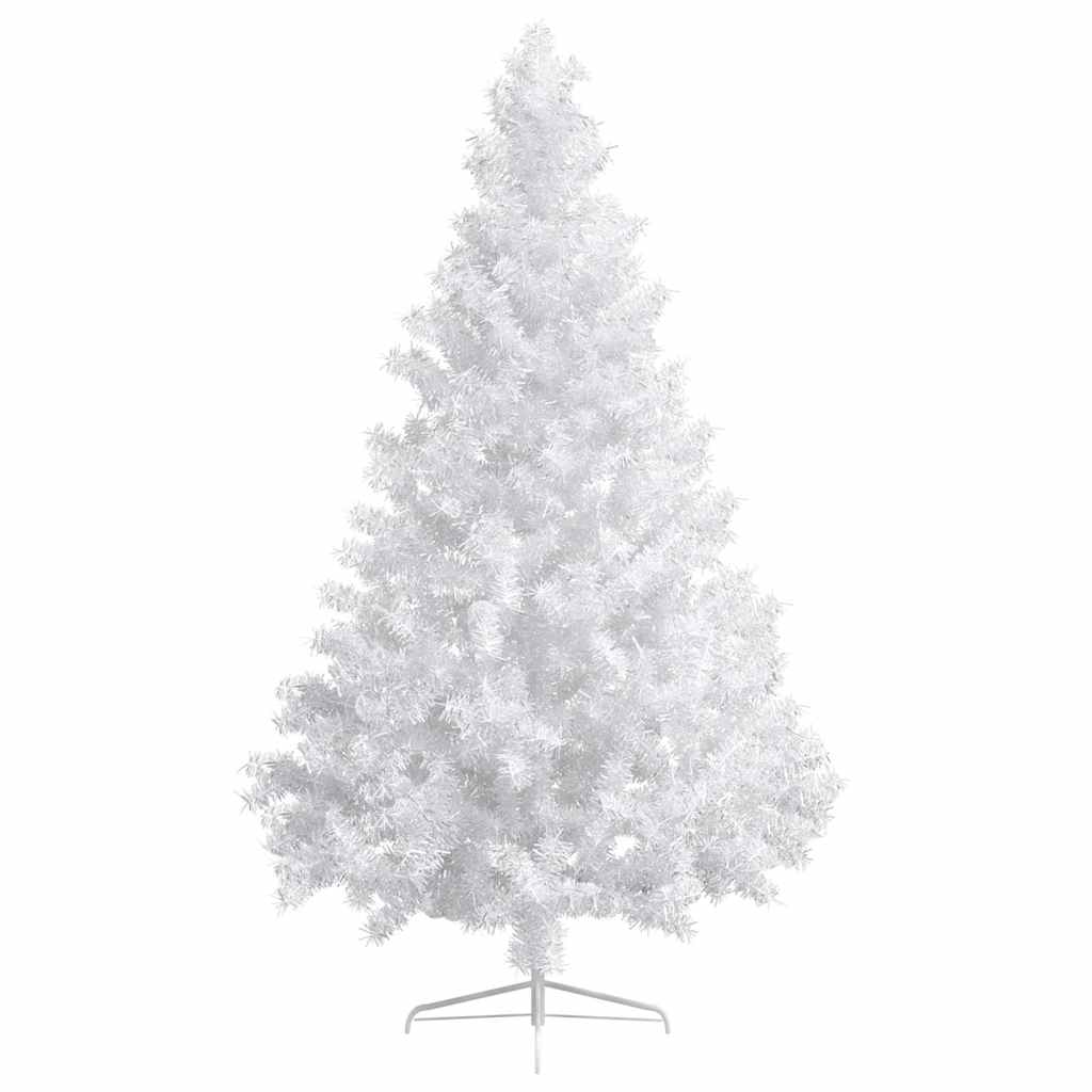 Artificial Half Pre-lit Christmas Tree with Ball 180 cm White with 60 rose gold balls
