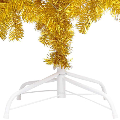 Christmas Tree PET 120 cm Gold with 150 LEDs&rose gold balls