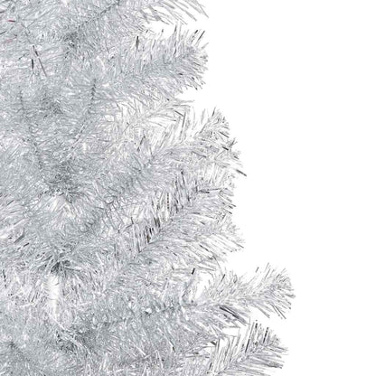 Christmas Tree PET 210 cm Silver with 300 LEDs&rose gold balls