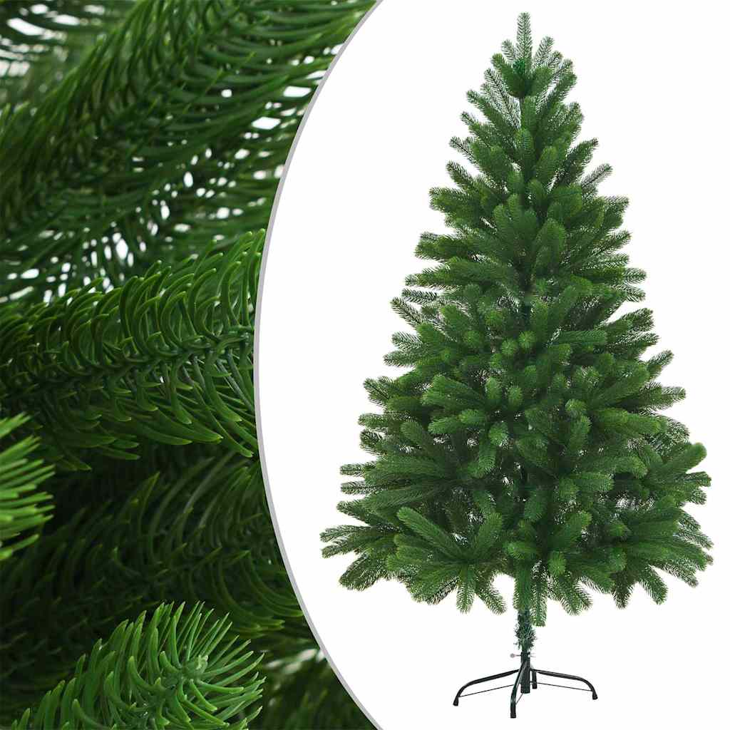 Christmas Tree Green 180 cm PE Length 90 cm with 61 rose gold balls