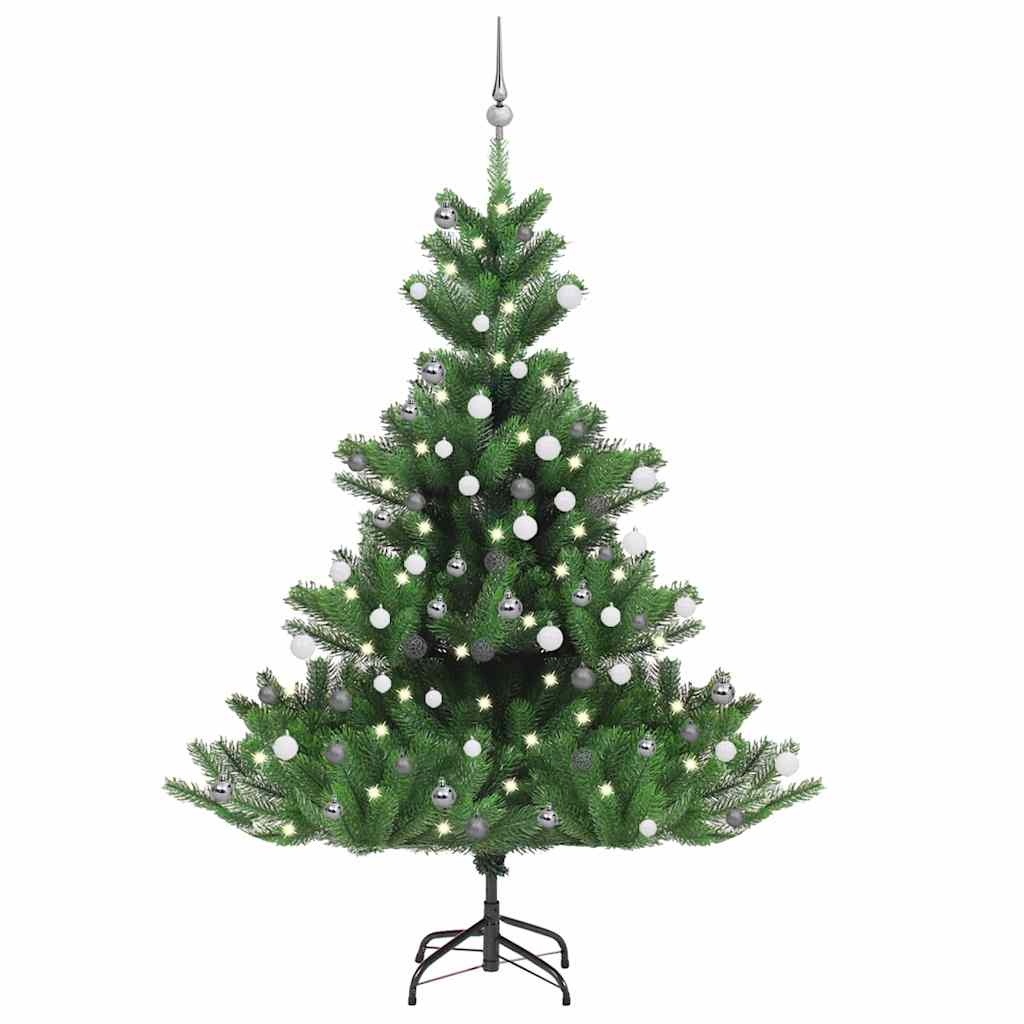 Nordmann Fir Artificial Christmas Tree LED&Ball Set Green 120cm White 180 cm 144 cm