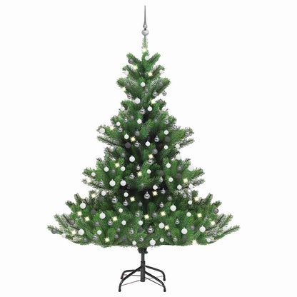 Nordmann Fir Artificial Christmas Tree LED&Ball Set Green 120cm White 210 cm 150 cm