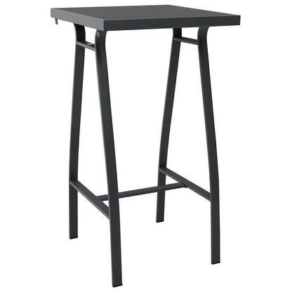 3 Piece Garden Bar Black and grey