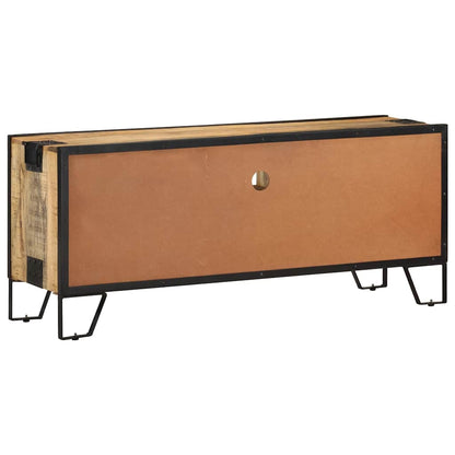 vidaXL TV Cabinet | Natural Mango Wood, Black 3