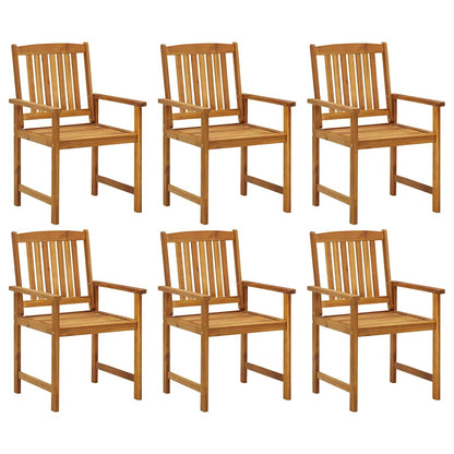 vidaXL Garden Chairs 6 pcs Solid Acacia Wood 1