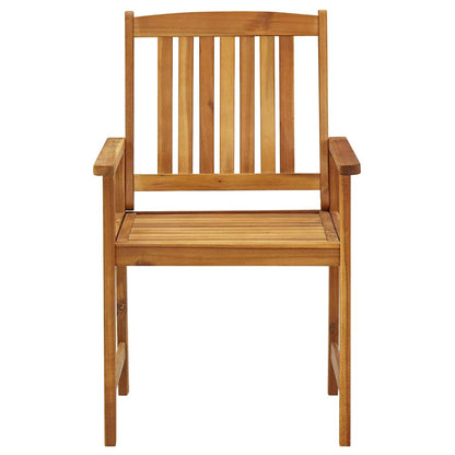vidaXL Garden Chairs 6 pcs Solid Acacia Wood 4