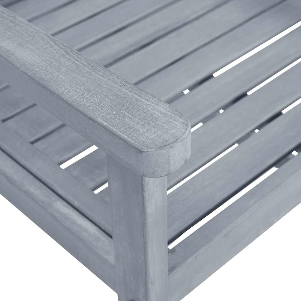 vidaXL Garden Chairs 6 pcs Solid Acacia Wood Grey 6