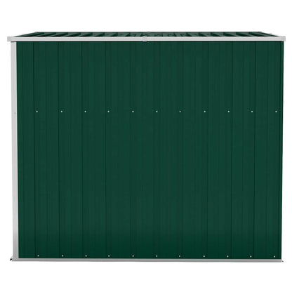 vidaXL Wall-mounted Garden Shed Green 118x194x178 cm Galvanised Steel 5