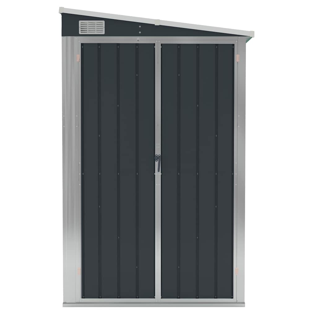 vidaXL Wall-mounted Garden Shed Anthracite 118x288x178 cm Steel 3