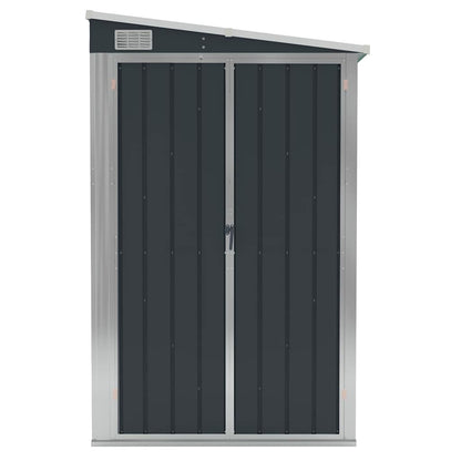 vidaXL Wall-mounted Garden Shed Anthracite 118x288x178 cm Steel 3