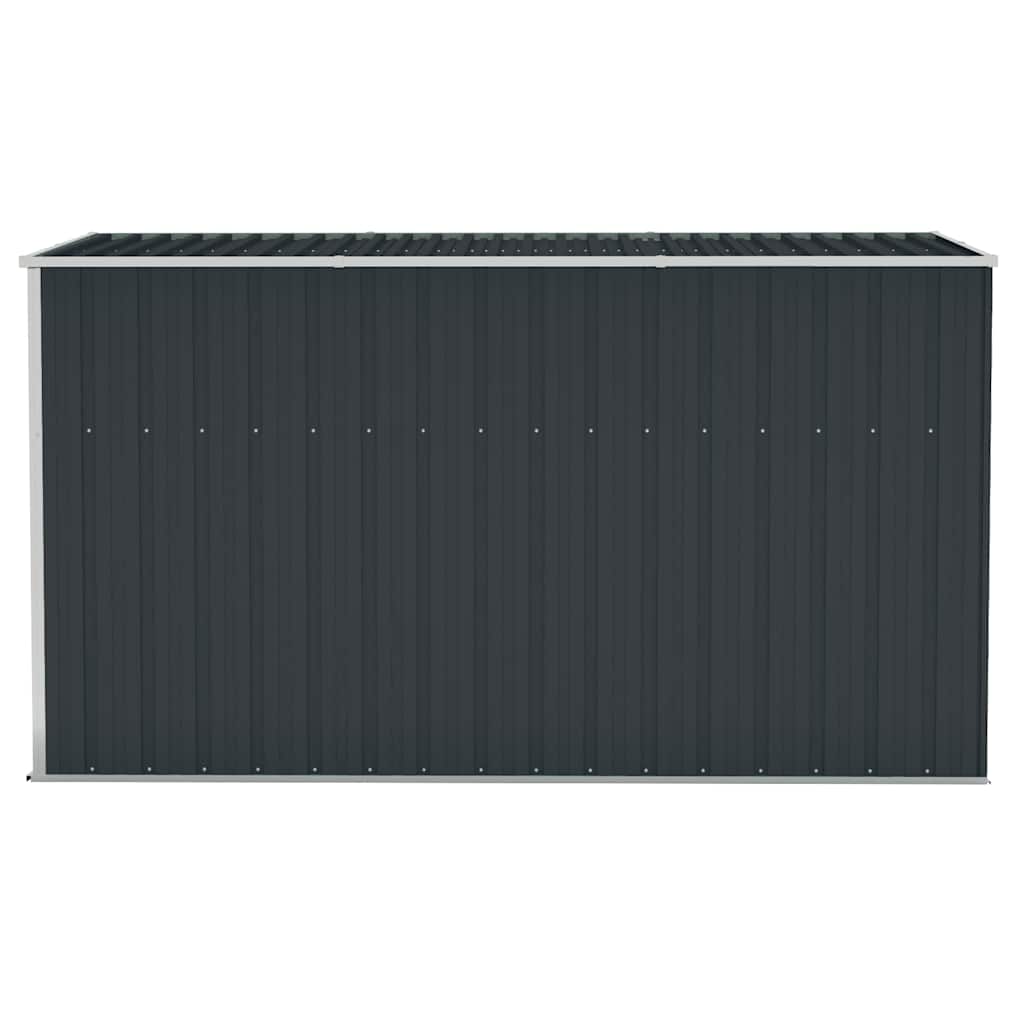 vidaXL Wall-mounted Garden Shed Anthracite 118x288x178 cm Steel 4
