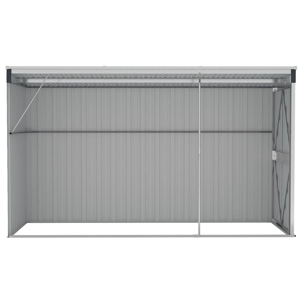 vidaXL Wall-mounted Garden Shed Anthracite 118x288x178 cm Steel 5