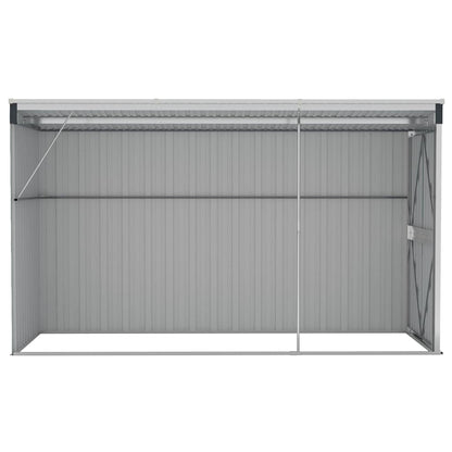 vidaXL Wall-mounted Garden Shed Anthracite 118x288x178 cm Steel 5