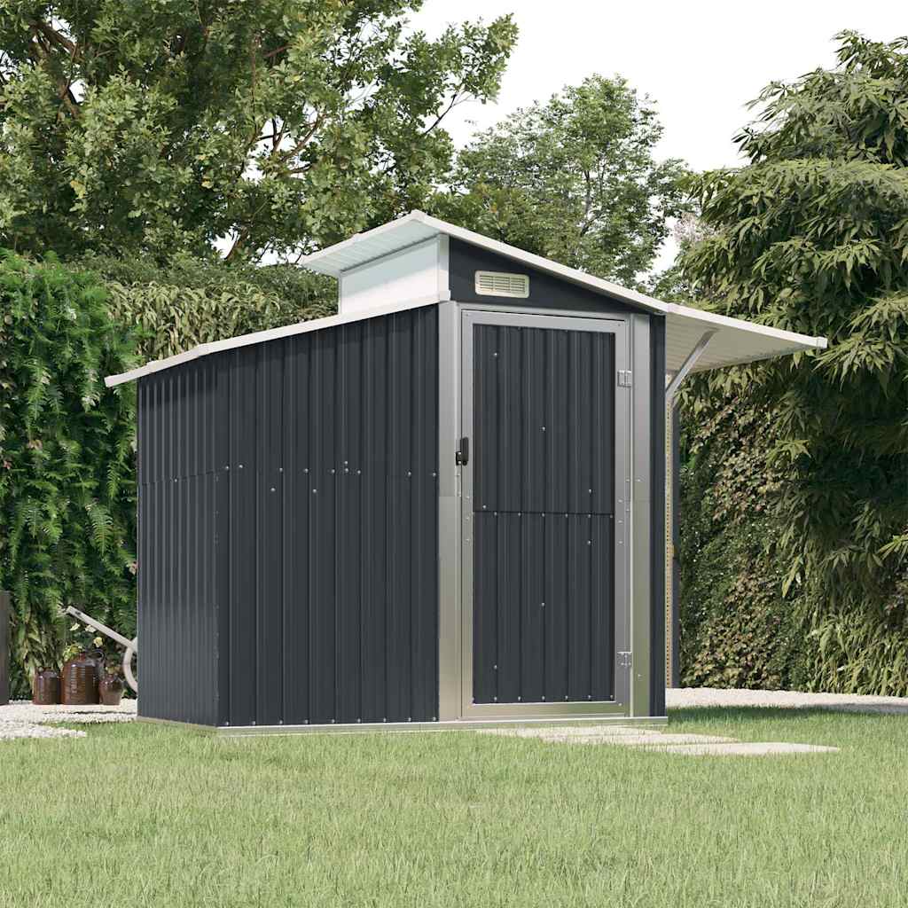 vidaXL Garden Shed Anthracite 270x130x208.5 cm Galvanised Steel 1