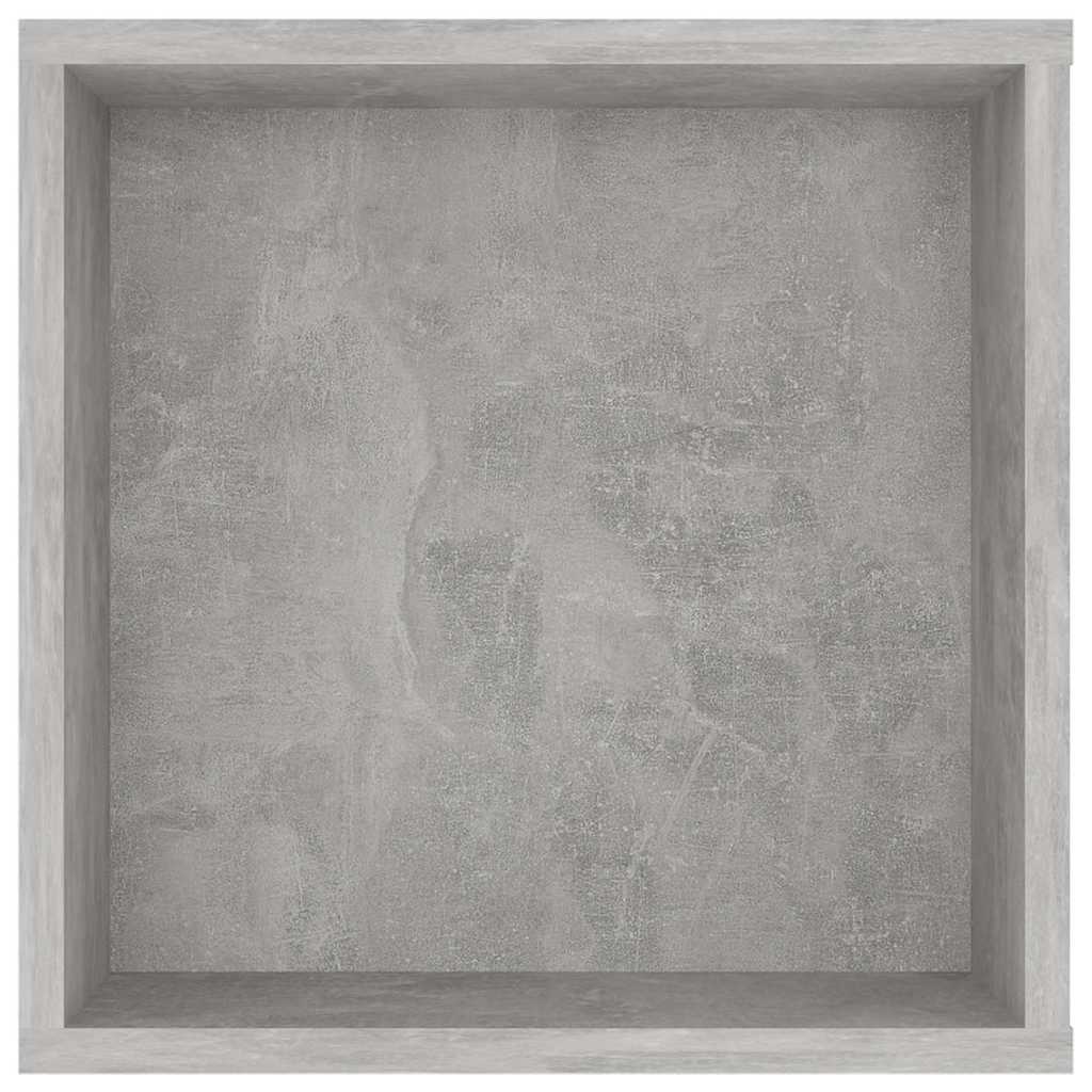Wall-Mounted TV Cabinet 102x35x35 cm Engineered Wood Concrete grey