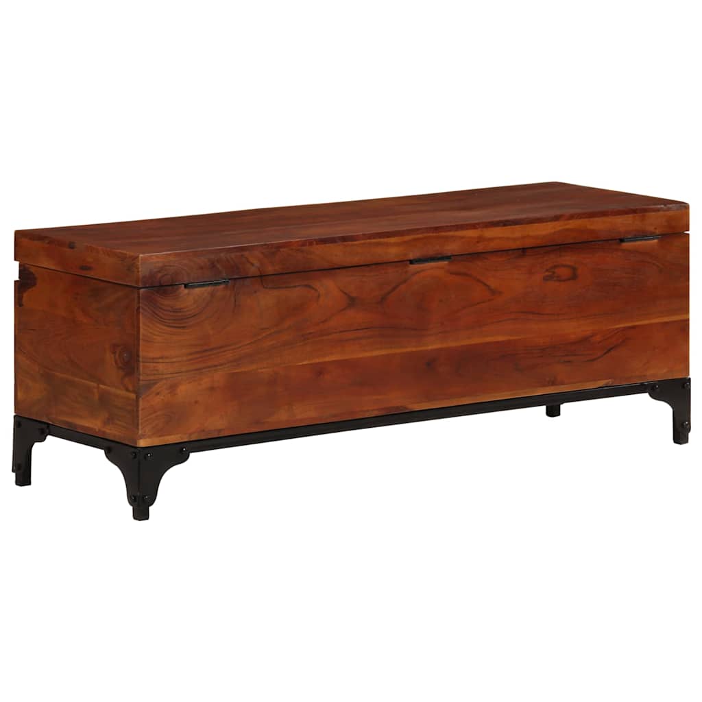 vidaXL Storage Trunk 110x35x41 cm Solid Acacia Wood 3
