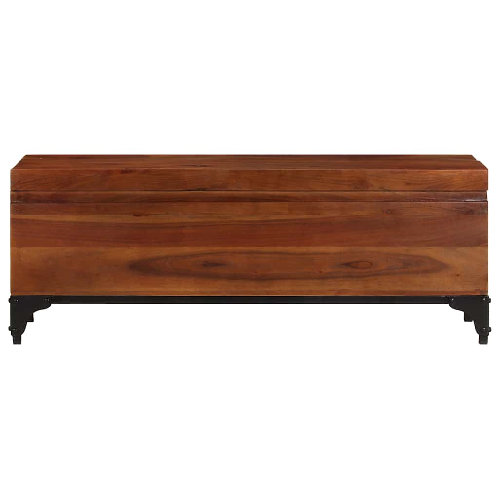 vidaXL Storage Trunk 110x35x41 cm Solid Acacia Wood 4