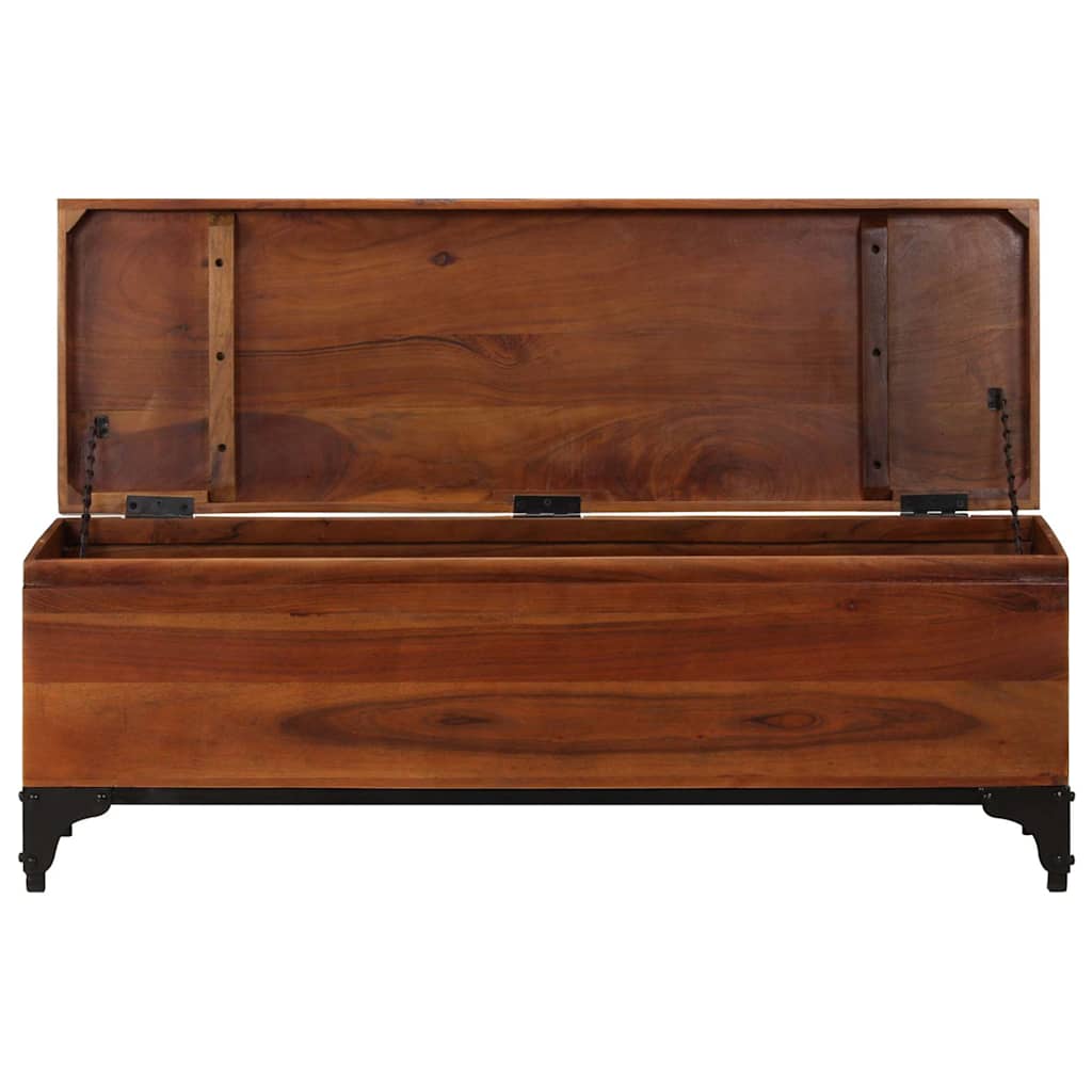 vidaXL Storage Trunk 110x35x41 cm Solid Acacia Wood 5